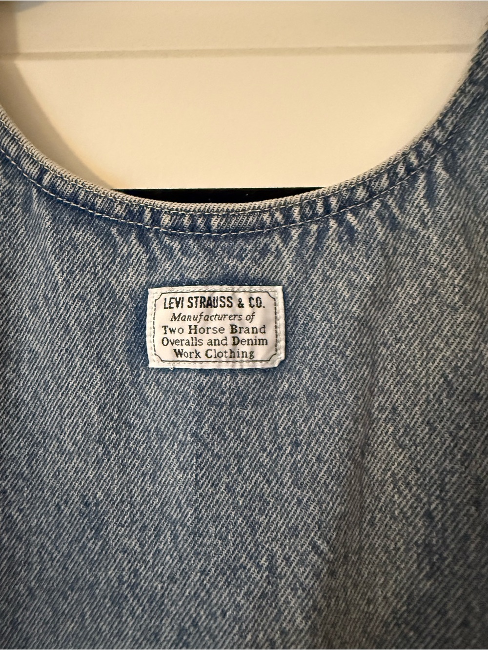 Brand New Levi's Tuli Denim Women Mini Dress, S 100% Cotton, Pockets, Slim Fit - Picture 9 of 12